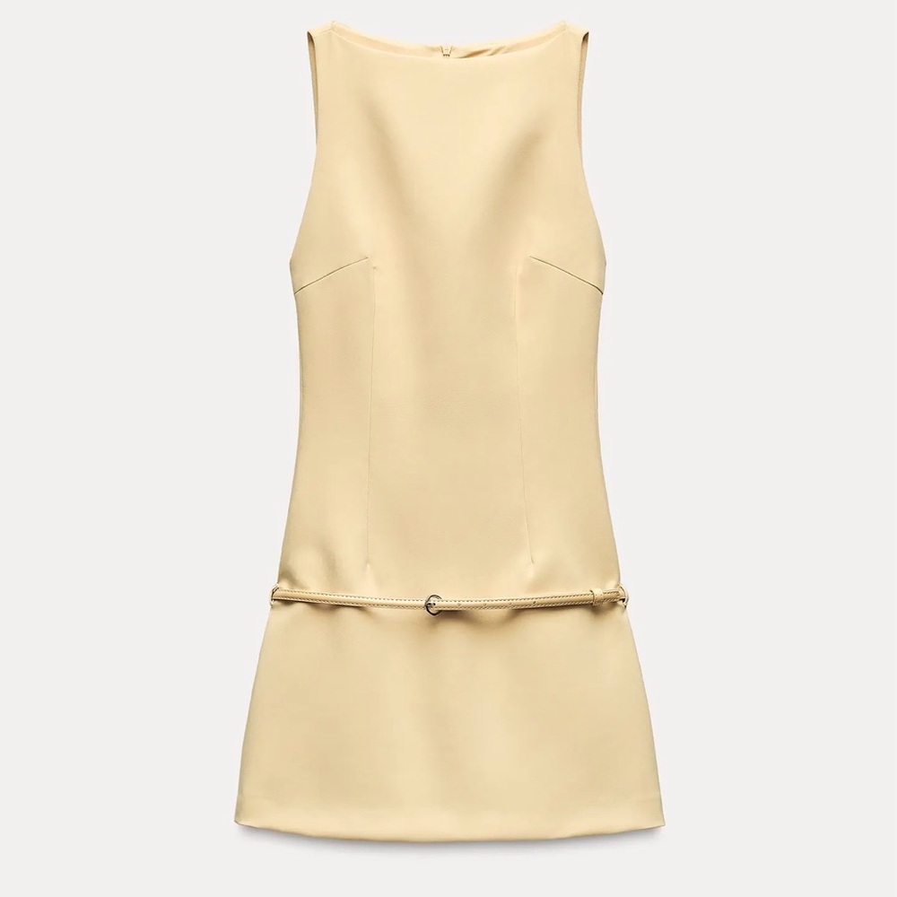 NWT Butter yellow Zara mini dress